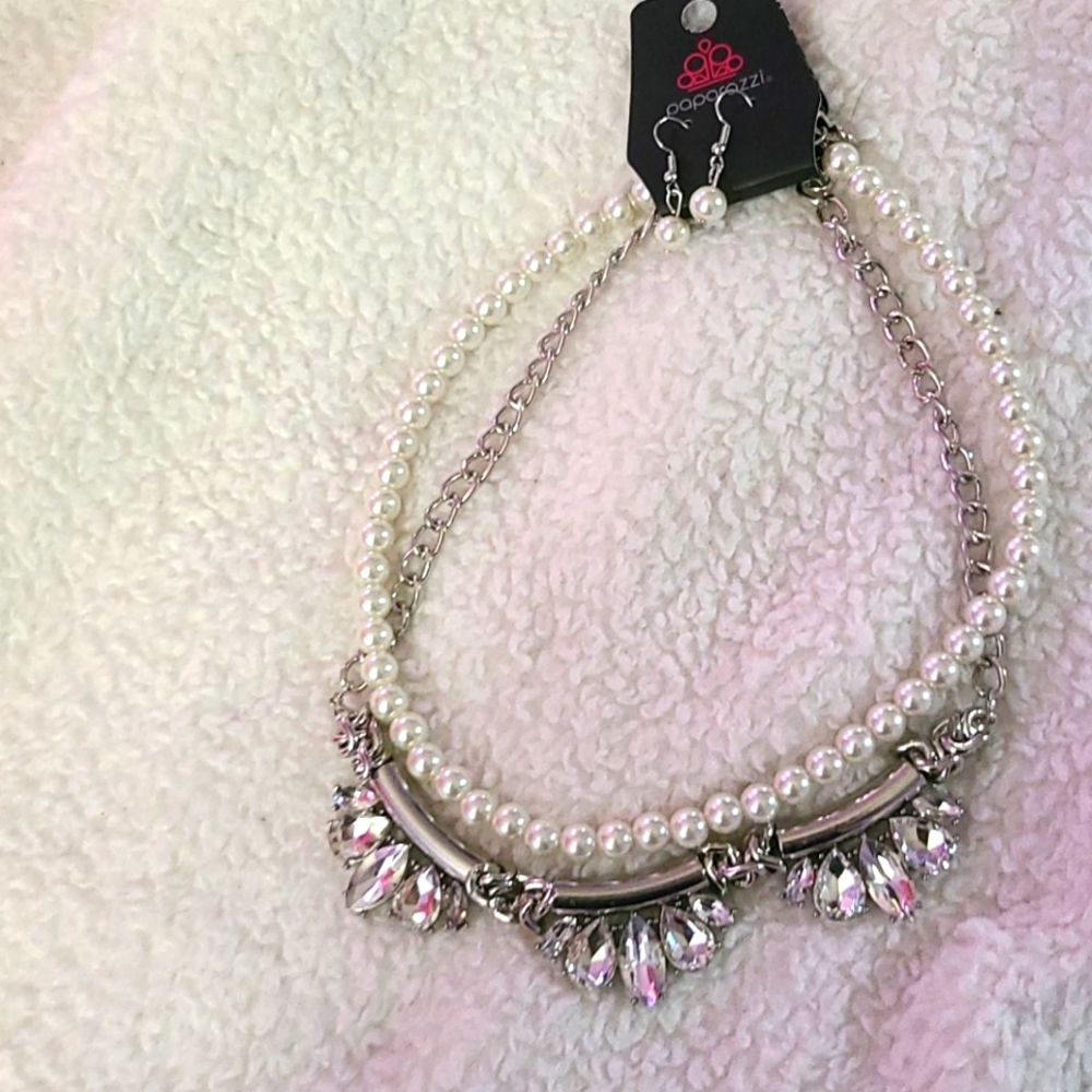 Necklace and earrings